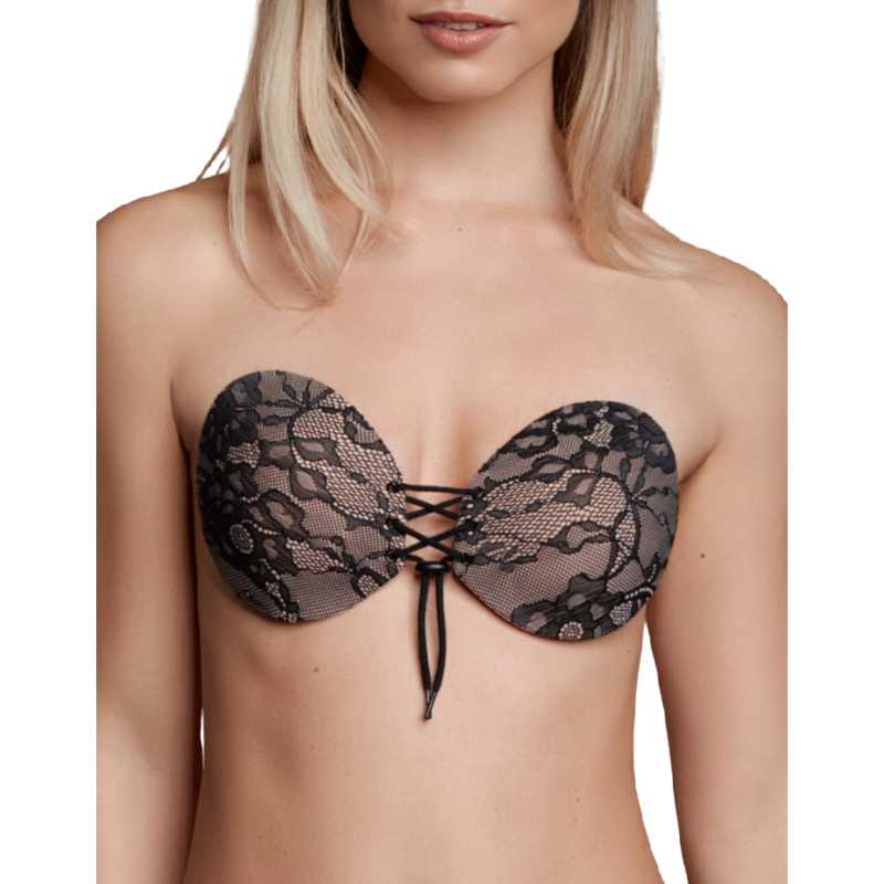 Interlaced Embroidery Adhesive Bra Cup A