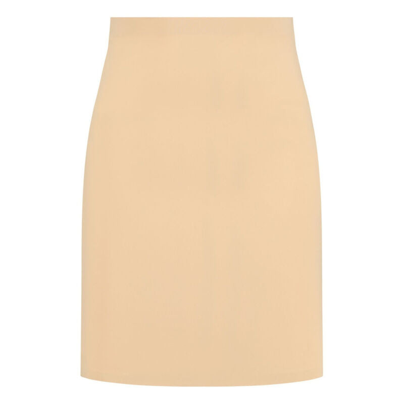 Falda de Lencería Beige con Control Ligero - Talla S