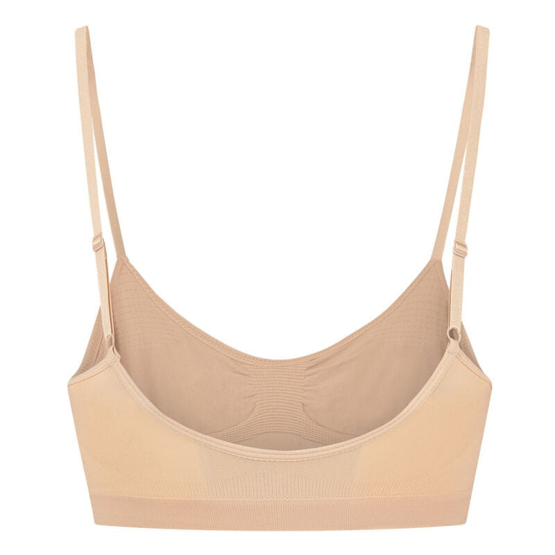 Sujetador Beige Sin Costuras Control Medio (M)