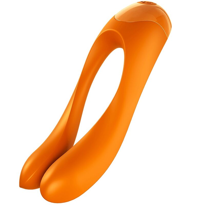 Candy Cane Orange Finger Vibrator