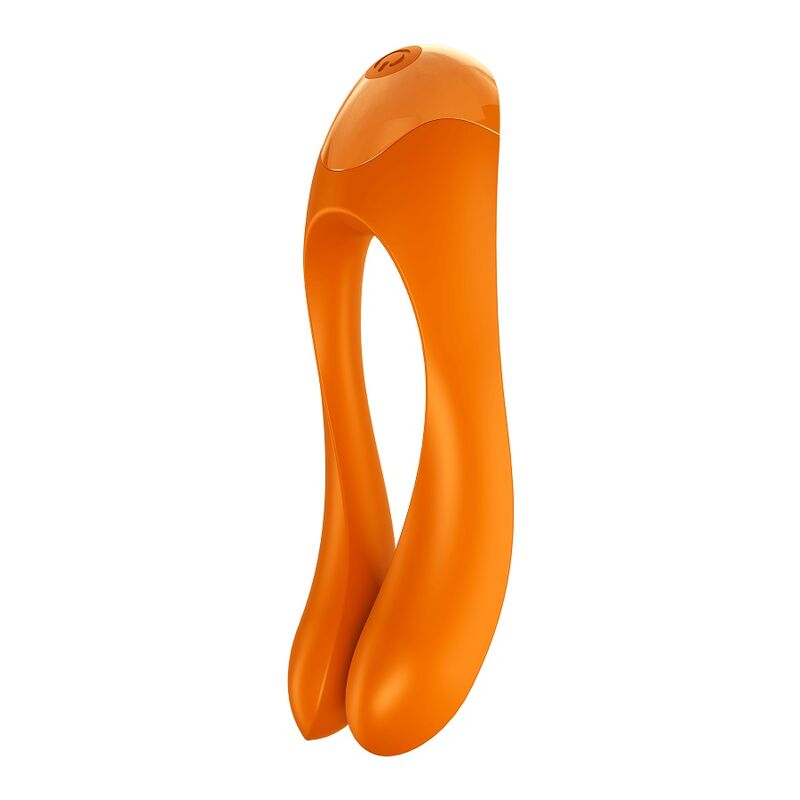 Candy Cane Orange Finger Vibrator