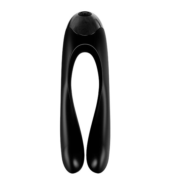 Vibrador de Dedo Preto em Forma de Bengala