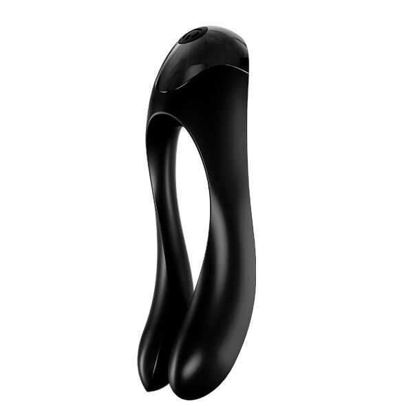 Vibrador de Dedo Preto em Forma de Bengala