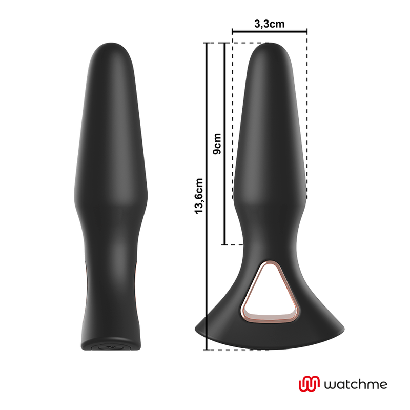 Vibrador Anal com Plug e Controlo Remoto Watchme