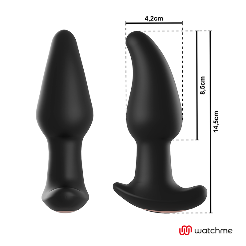 Vibrador Plug Anal con Control Remoto Watchme