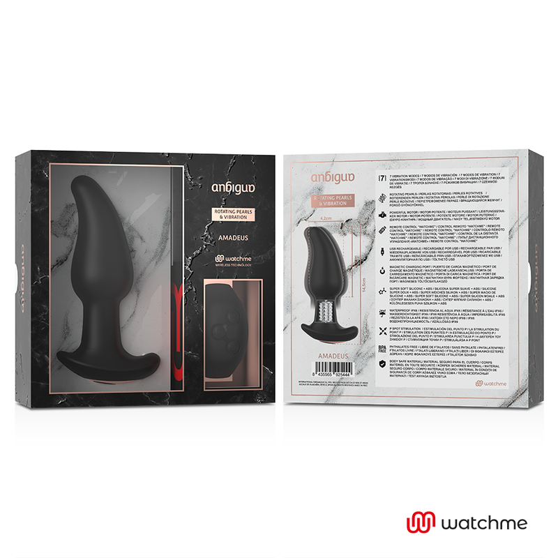 Vibrador Plug Anal con Control Remoto Watchme