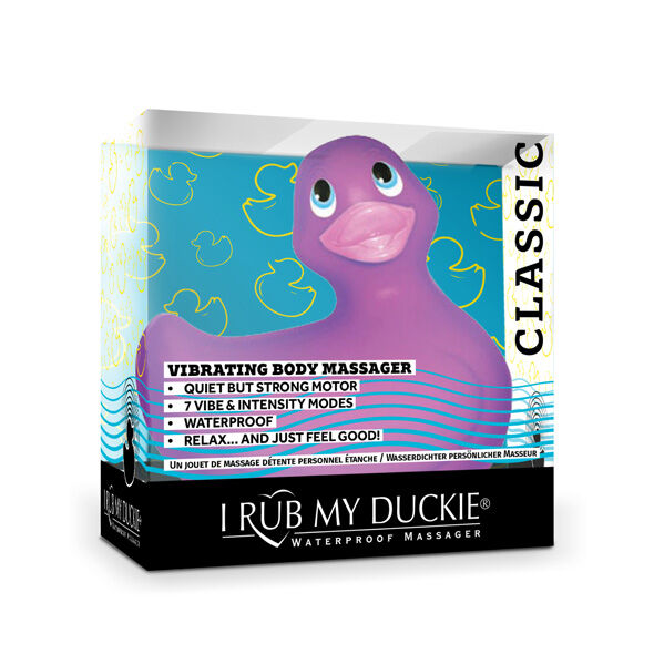 Massajador Vibratório em Forma de Pato Clássico Roxo