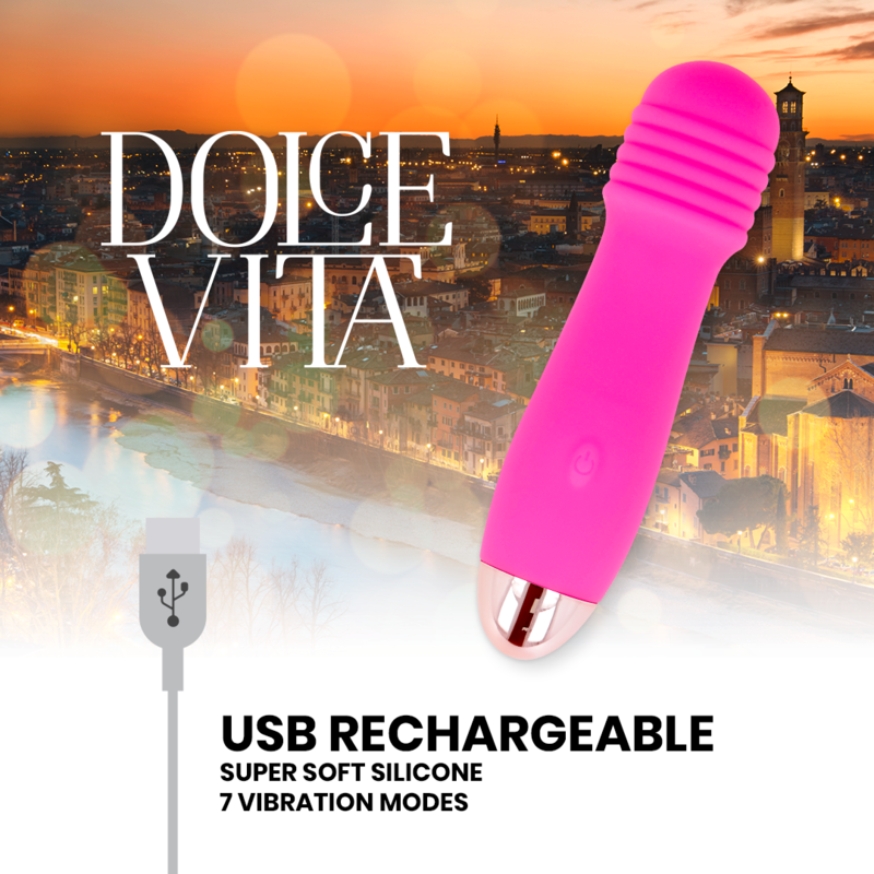 Rechargeable 7-Speed Three Vibrator Pink