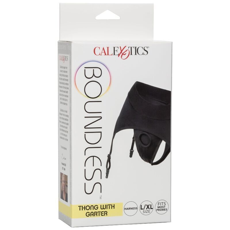 Boundless Thong with Attached Garters S/M