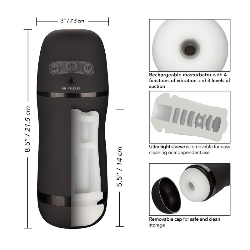 Optimum Power Vibrating Suction Stroker