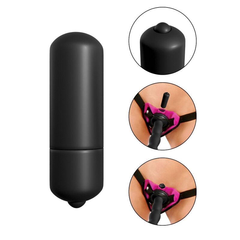 Set de Arnés Vibrador Púrpura