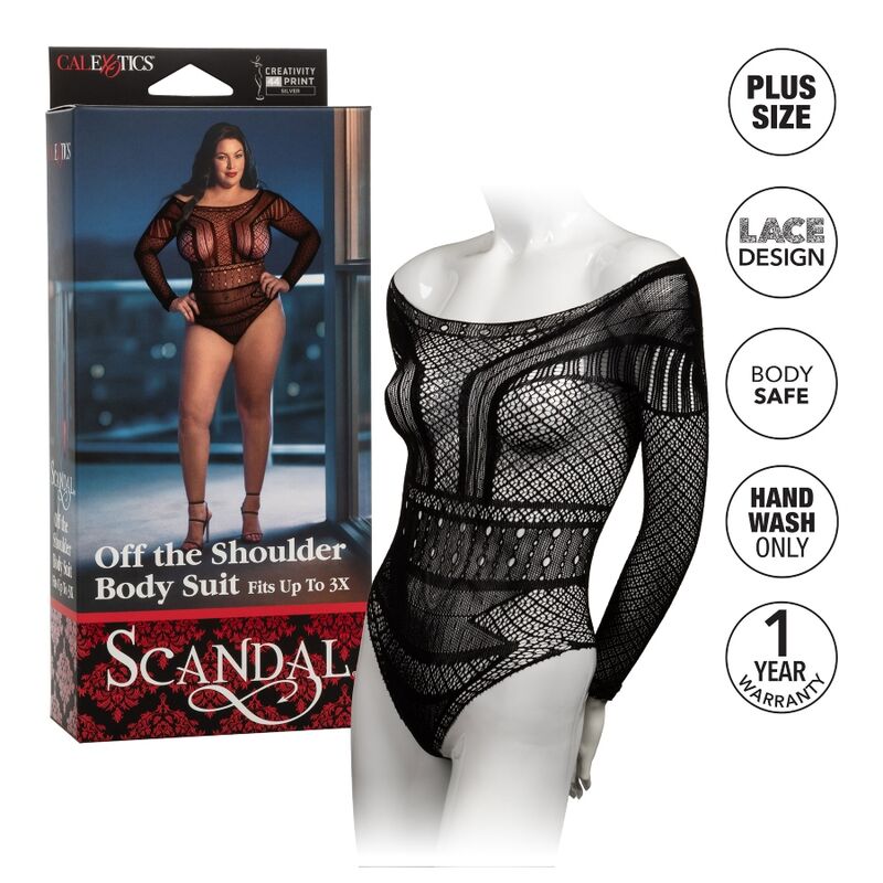 Body con Hombros Descubiertos Talla Grande Scandal