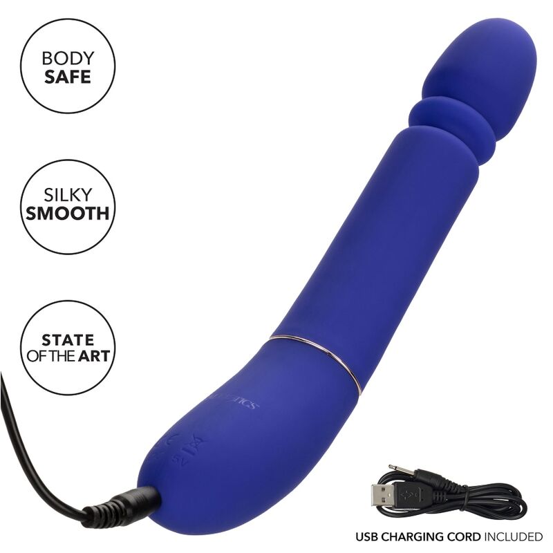 Vibrador Delgado Desvergonzado Thumper - Azul