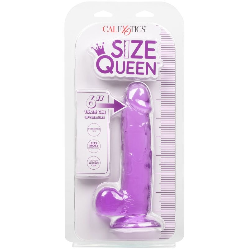 Size Queen 15.3cm Purple Dildo
