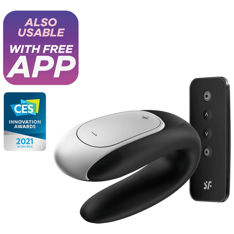 Double Fun Partner Vibrator - Black