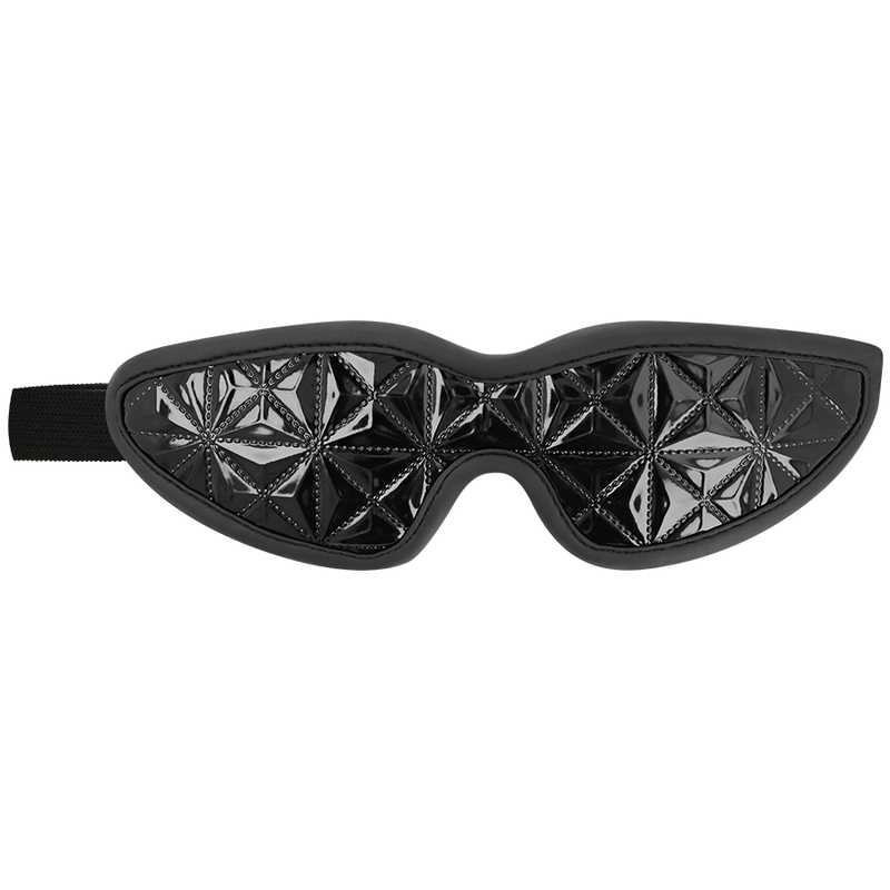 Premium Black Neoprene Blindfold Mask