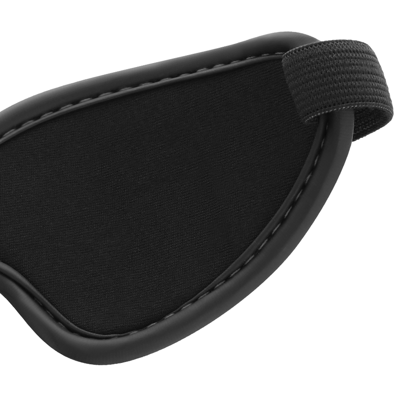 Premium Black Neoprene Blindfold Mask