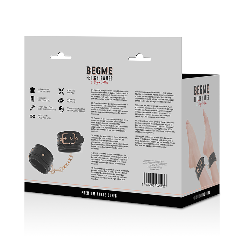 Algemas para Tornozelos Almofadadas e Forradas a Neoprene