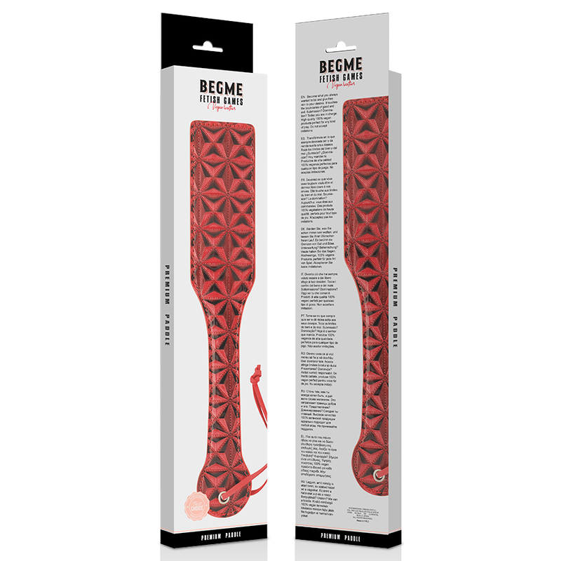 Red Edition Vegan Leather Bondage Paddle