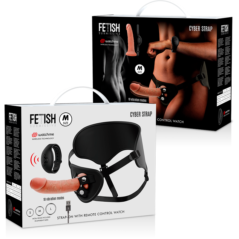 Watchme M Remote Control Dildo Harness
