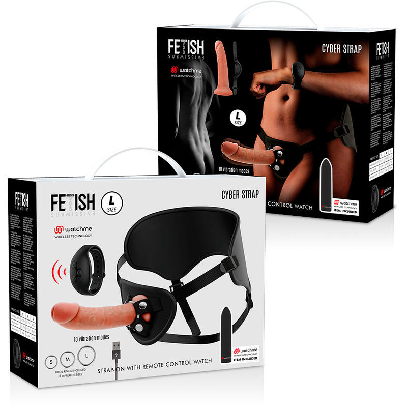 Arnés y Dildo con Control Remoto Watchme L