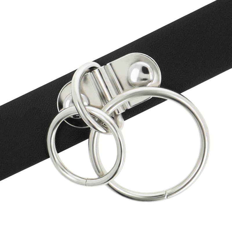 Seductive Vegan Leather Bondage Choker