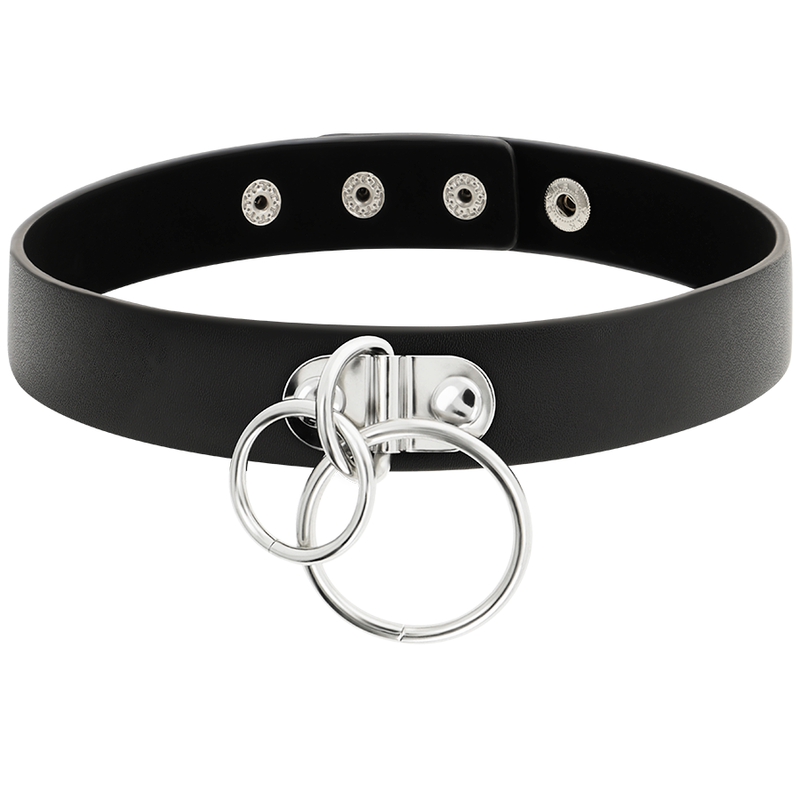 Seductive Vegan Leather Bondage Choker