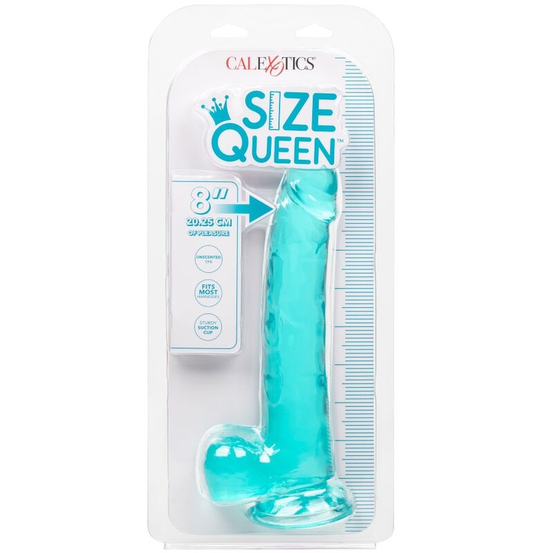 Size Queen Blue Dildo - 20.3cm