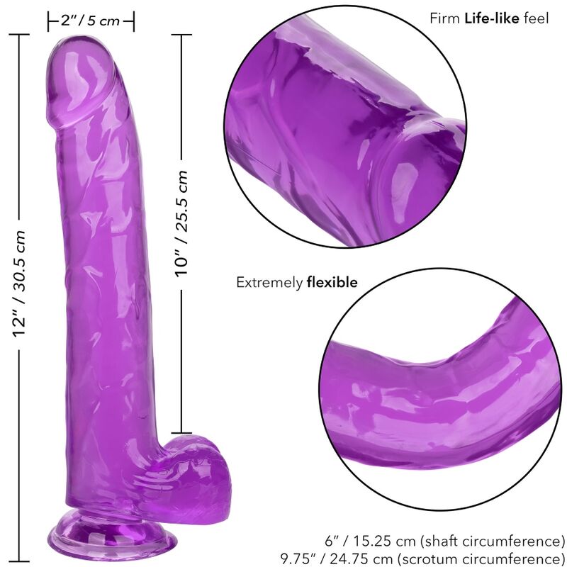 Dildo Púrpura para Amantes de lo Grande 25,5 cm