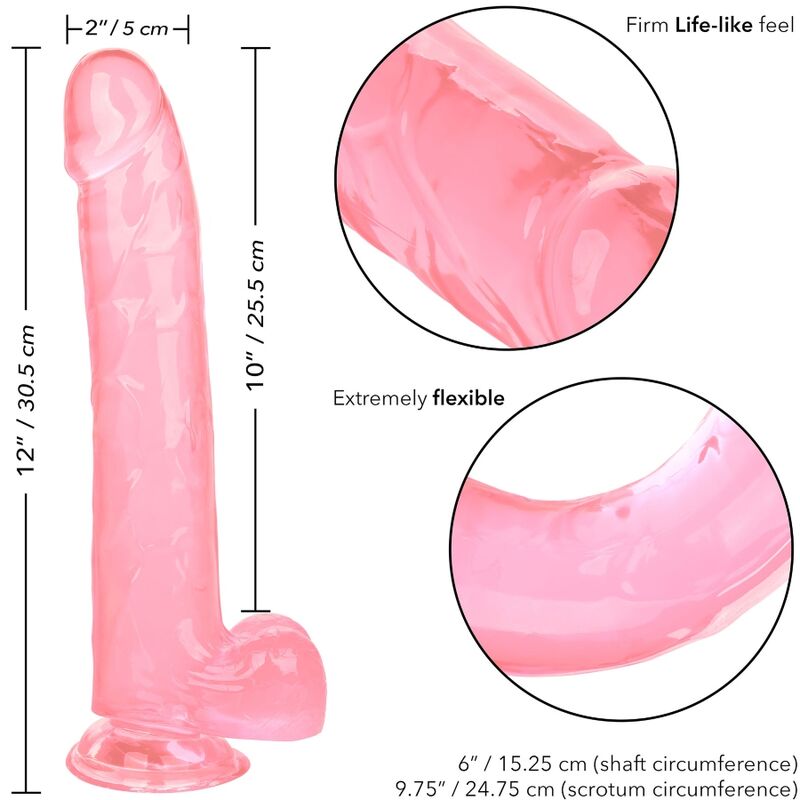 Size Queen 25.5cm Pink Dildo