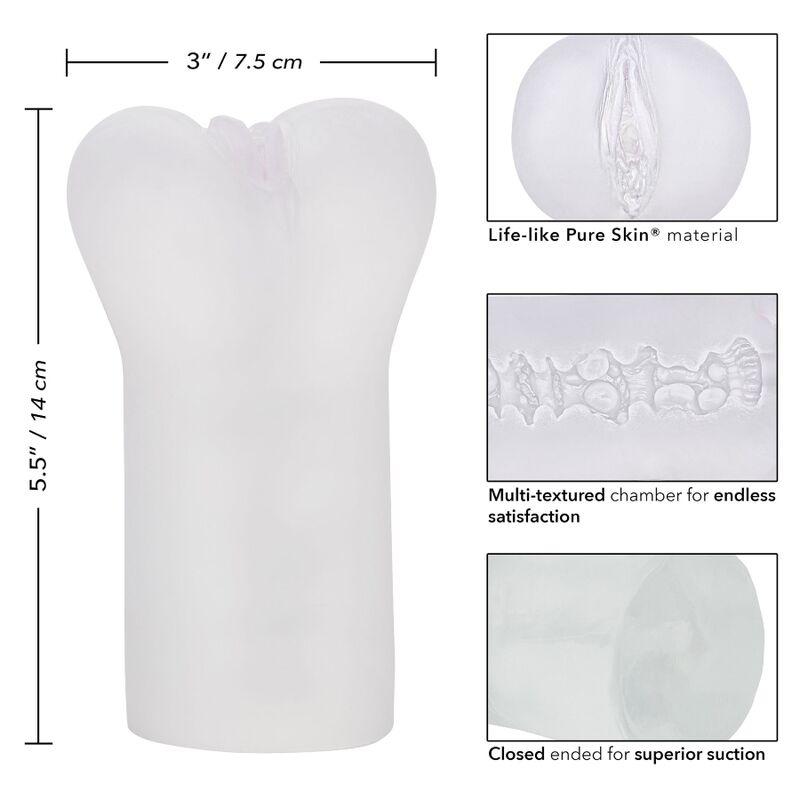 Masturbador Transparente de Vulva Sem Limites