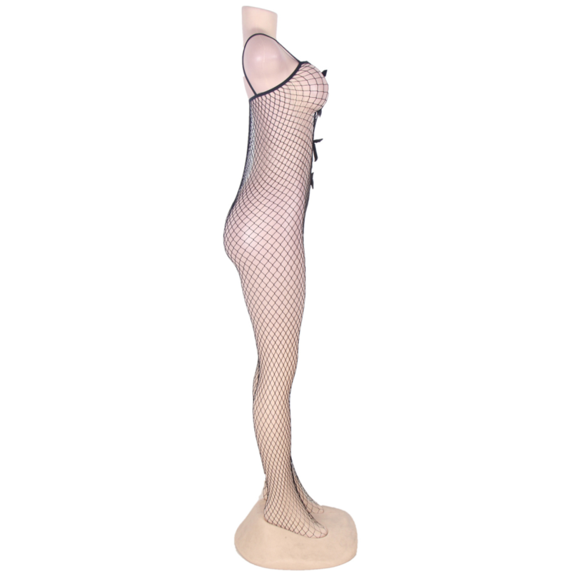 Body de Red con Escote de Cordones S/L
