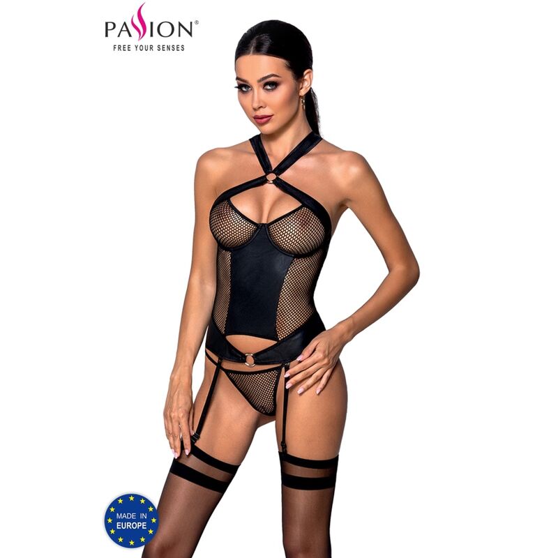 Amanda Eco-Leather Lingerie Corset S/M