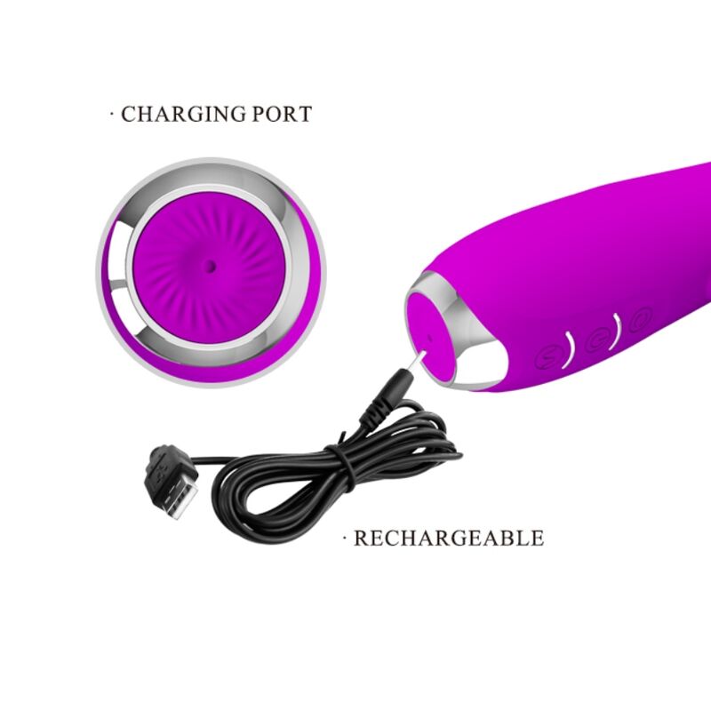 Vibrador Giratório Recarregável Molly
