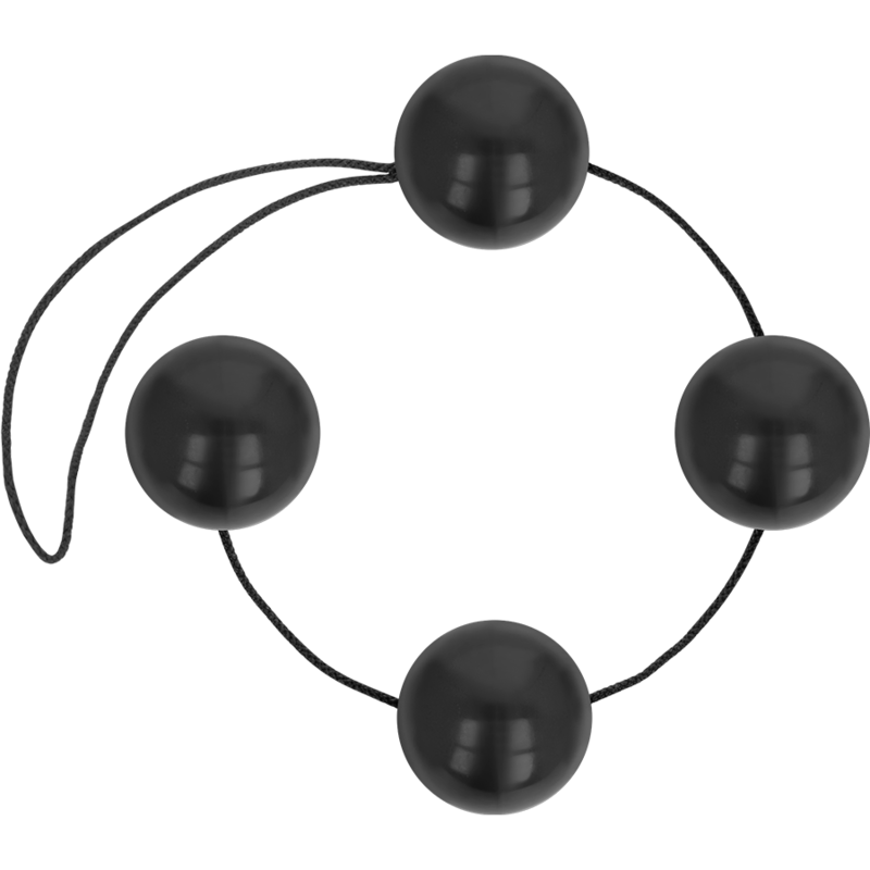 Black Chinese Anal Beads 170g