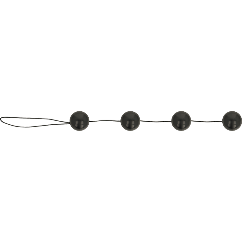Black Chinese Anal Beads 170g