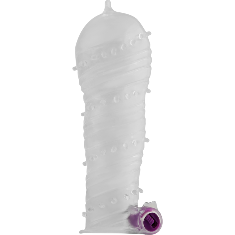 Textured Penis Sheath with Vibrating Bullet