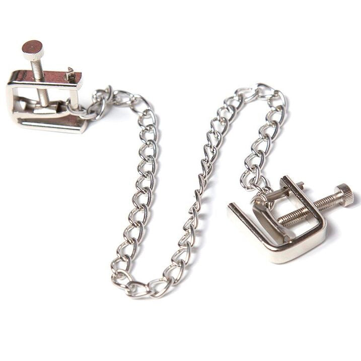Pinzas para Pezones de Metal con Cadena Conectora