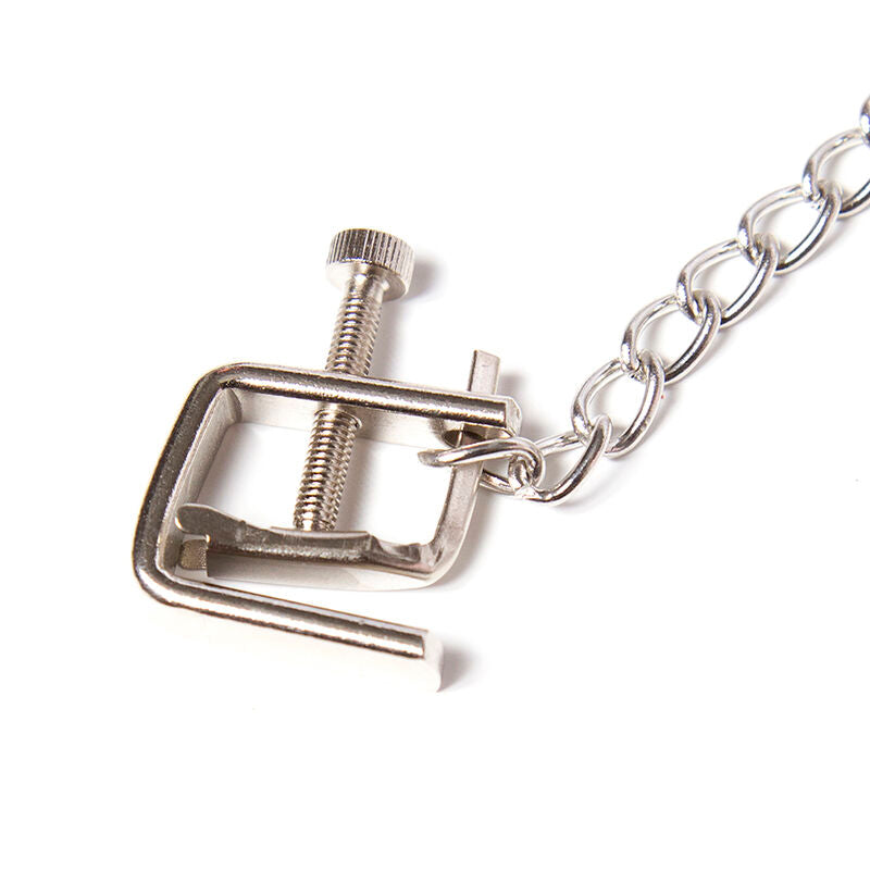 Pinzas para Pezones de Metal con Cadena Conectora