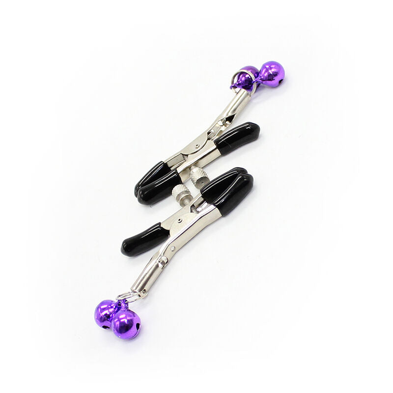 Lilac Bell Nipple Clamps for Bondage