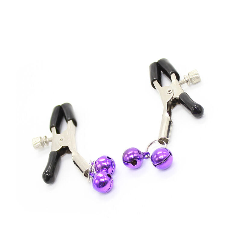 Lilac Bell Nipple Clamps for Bondage