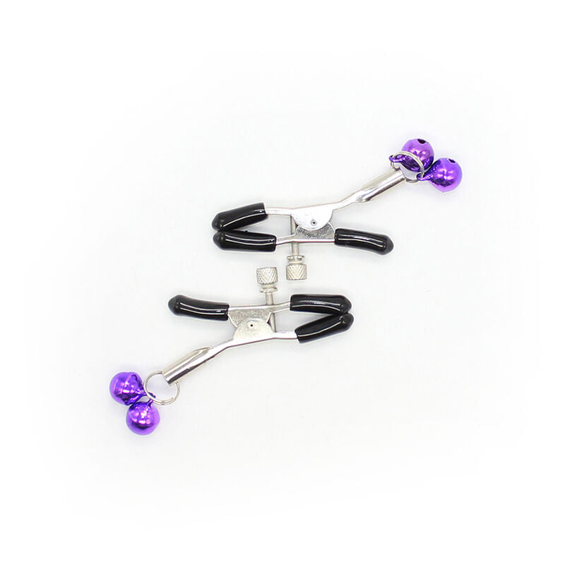 Lilac Bell Nipple Clamps for Bondage