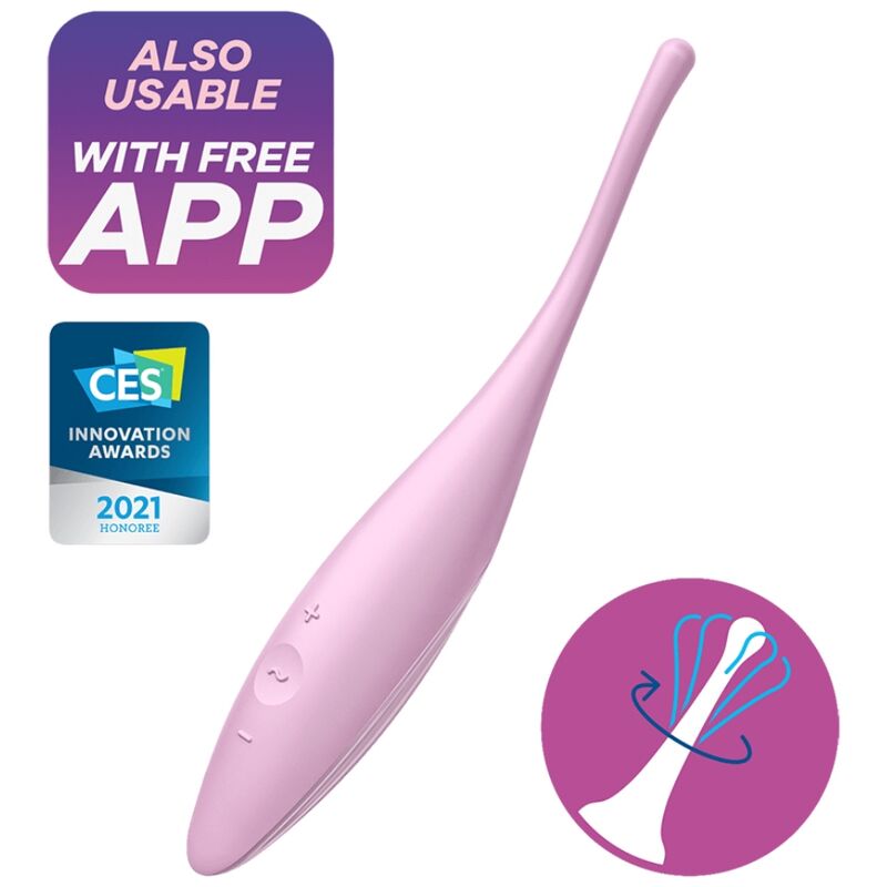 Twirling Joy Pink Clitoral Vibrator