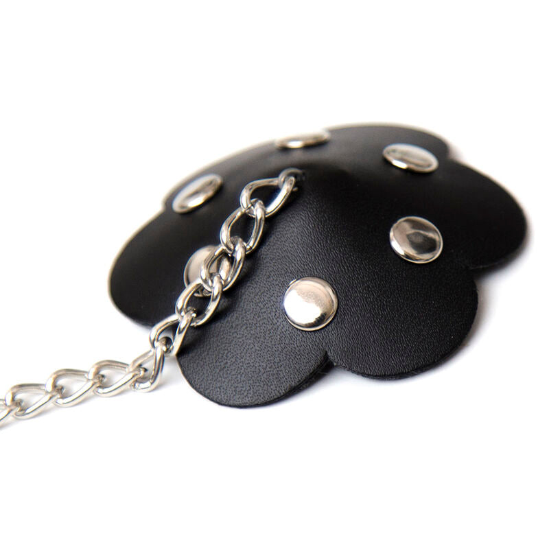 Elegante Protector de Pezón con Forma de Pétalo y Cadena