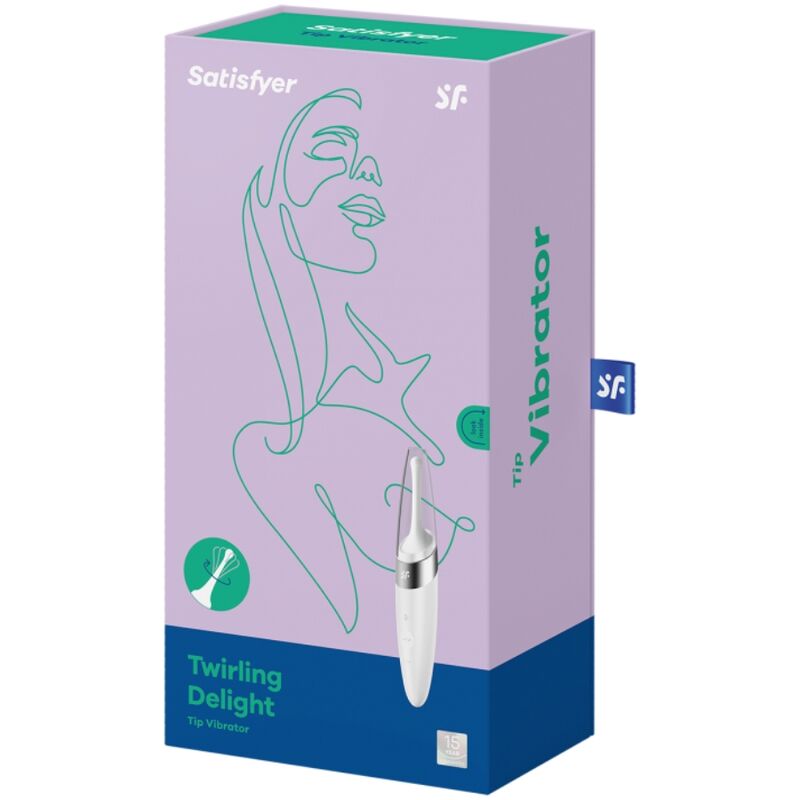 Twirling Delight Clitoral Vibrator - White