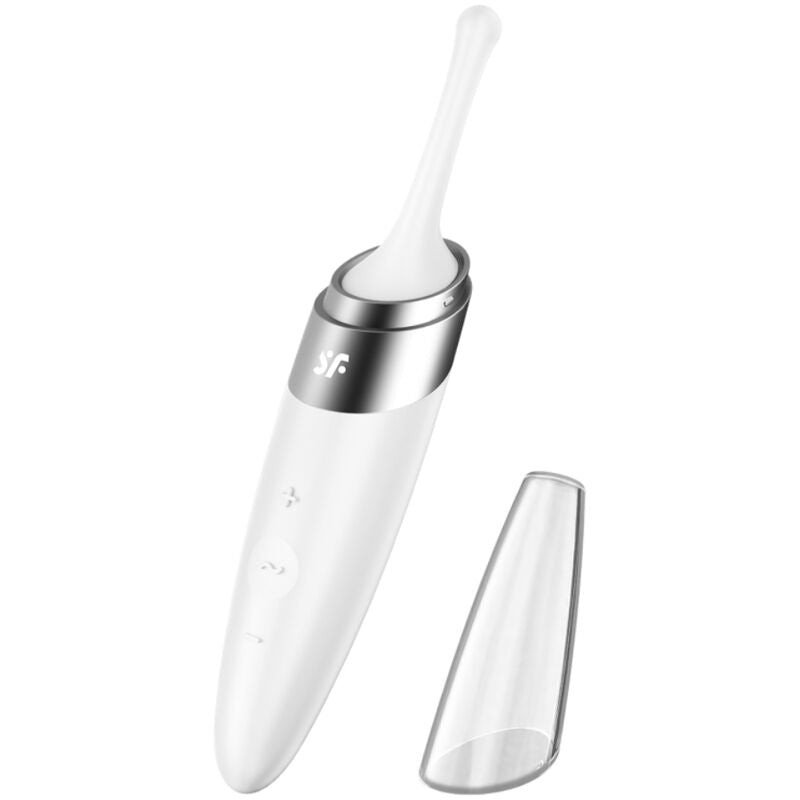 Twirling Delight Clitoral Vibrator - White