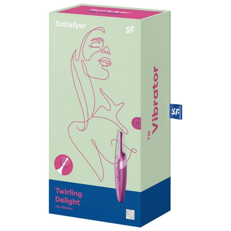 Vibrador para Clítoris Deleite Giratorio Púrpura