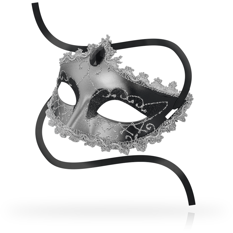 Black Diamond Gray Bondage Mask