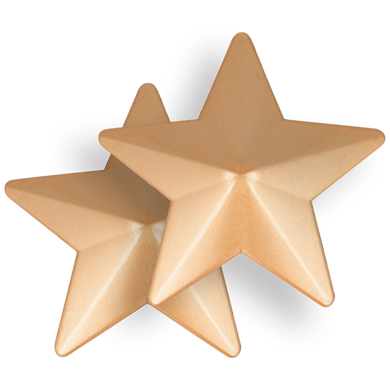 Cubrepezones de Estrellas Doradas