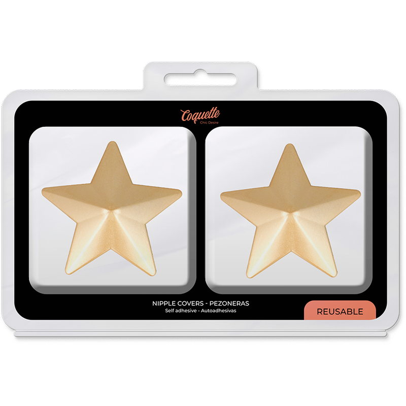Cubrepezones de Estrellas Doradas